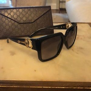 Gucci oversized square women’s sunglasses